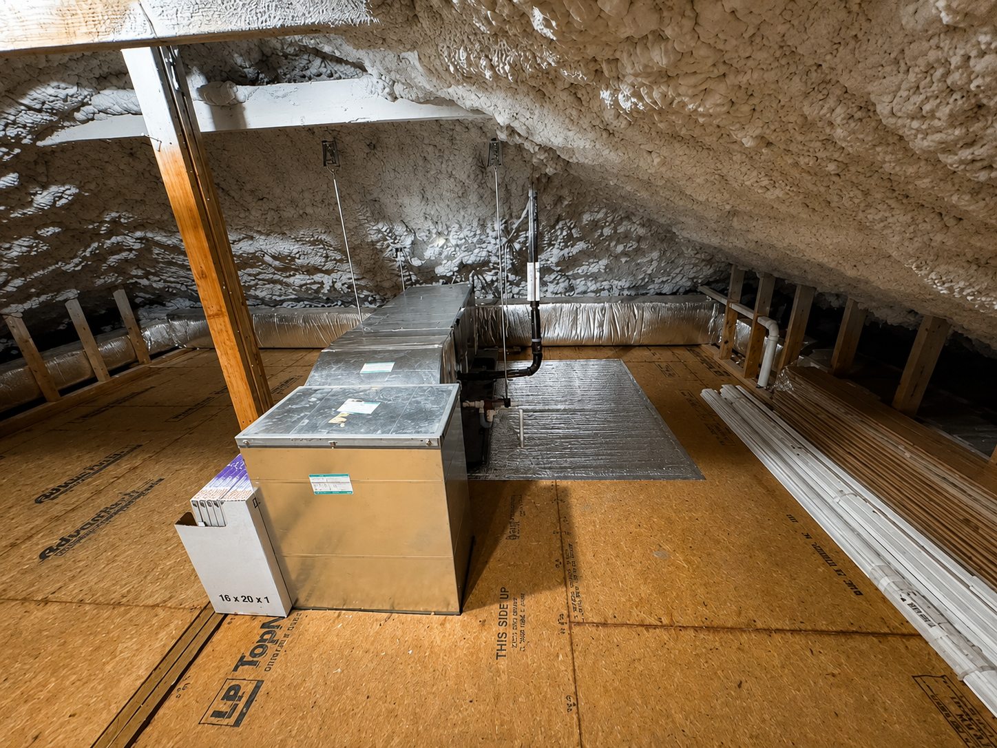 AD Air Technical insulated attic ductwork
