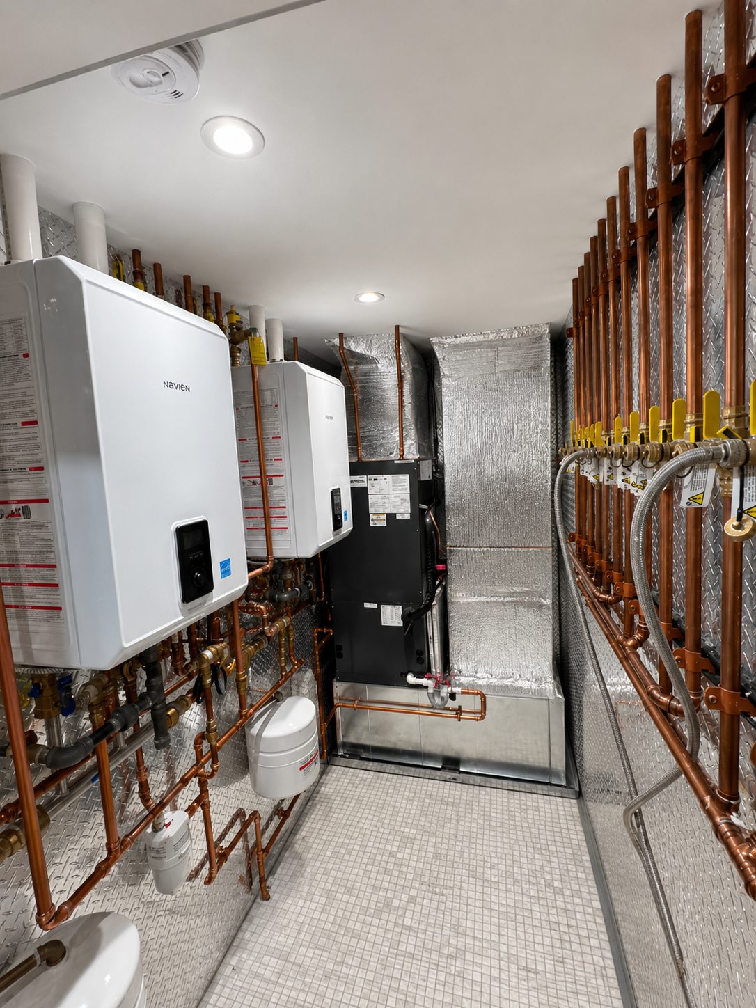 AD Air Technical mechanical room boilers and air handler
